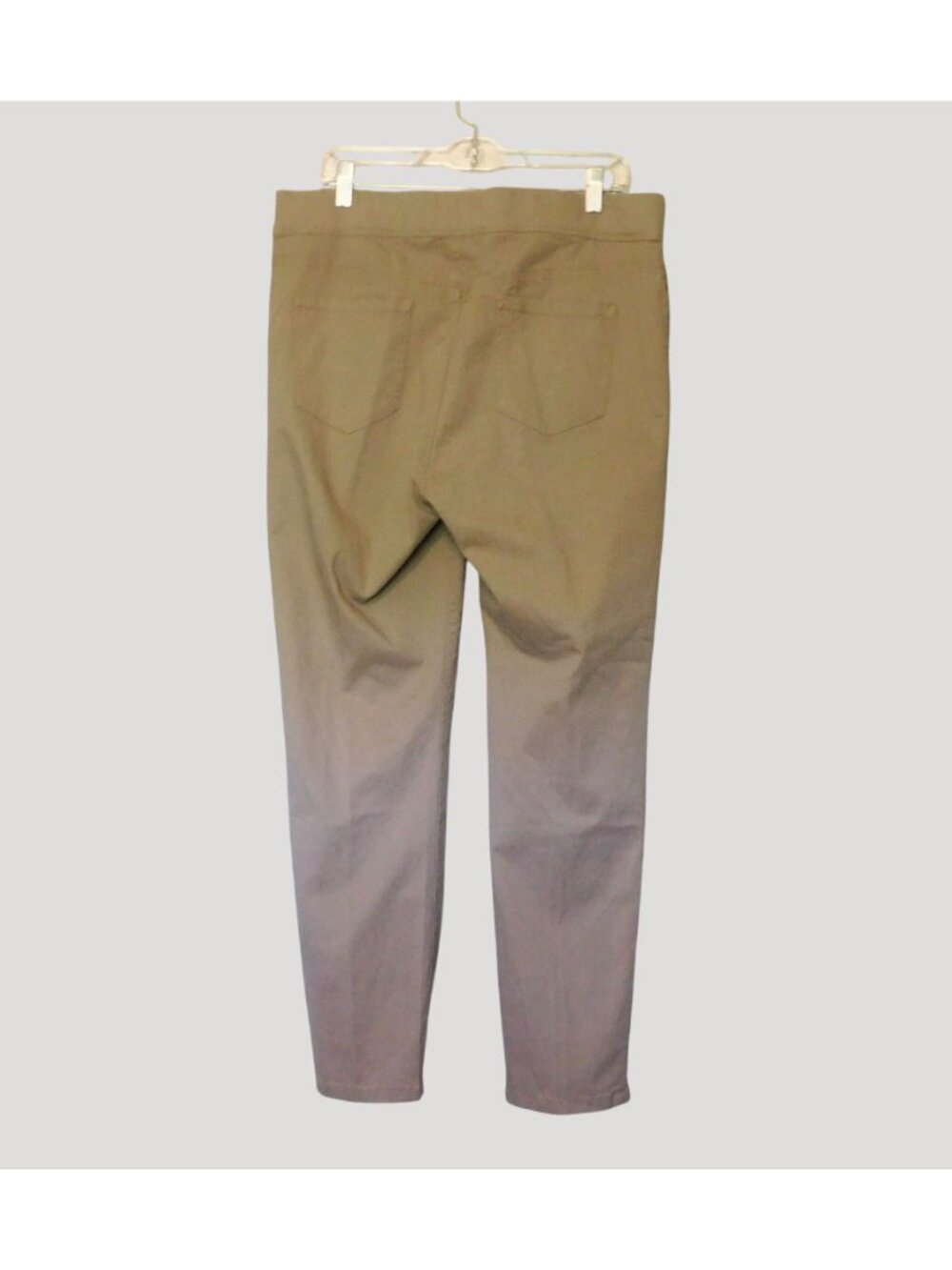 Gloria Vanderbilt Slim Fit Jeans Size 16 Beige Slimming Effect Waistband - Picture 5 of 8